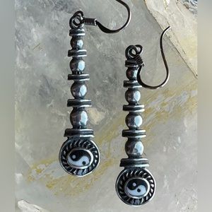 Yin Yang Sterling Earrings